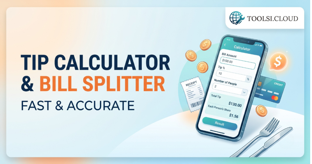 Tip calculator and bill splitter